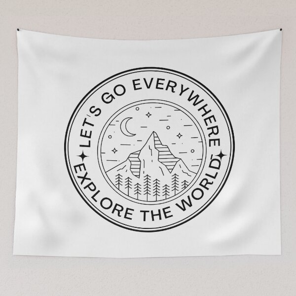 Item preview, let's go everywhere - Explore The World designed and sold by ArtShotss.