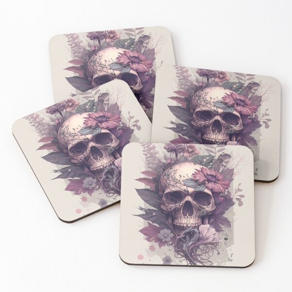 Item preview, Bloom Skull Print | Intricate Botanical Elements | Home Decor designed and sold by Coded Canvas.