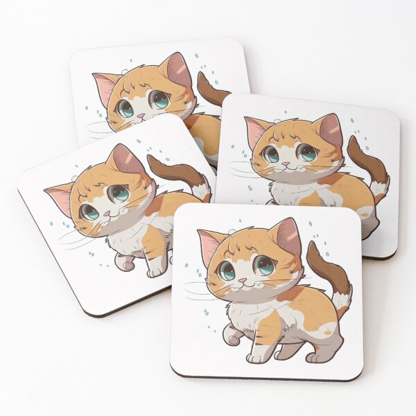 Item preview, cute cat cartoon designed and sold by warzin.