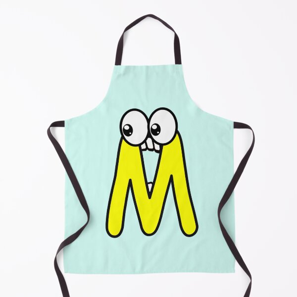 Item preview, Funny cartoon letter M with googly eyes designed and sold by hendeJens.