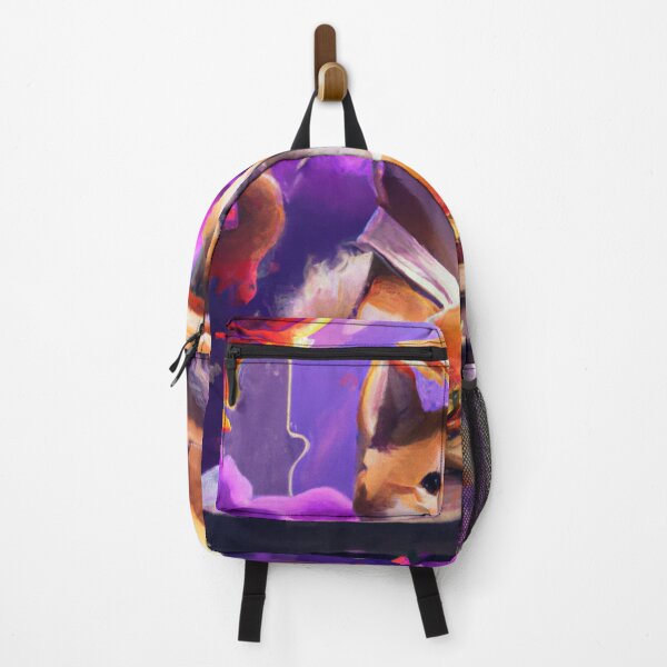 Item preview, Fortune-telling shiba inu reading your fate in a giant hamburger, digital art designed and sold by Berry Pink.