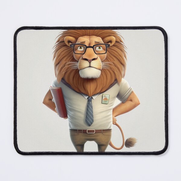 Item preview, cartoon lion teacher designed and sold by warzin.