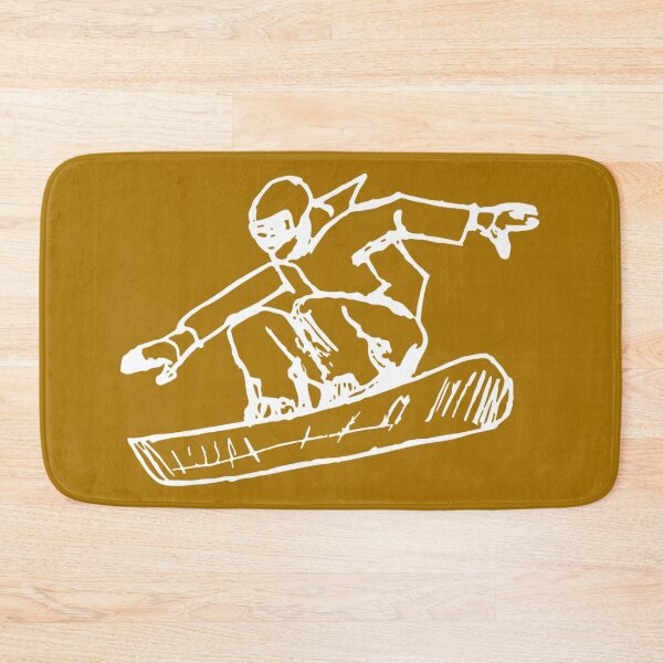 Item preview, Jumping snowboarder freestyler white gift designed and sold by TeeArtistry.