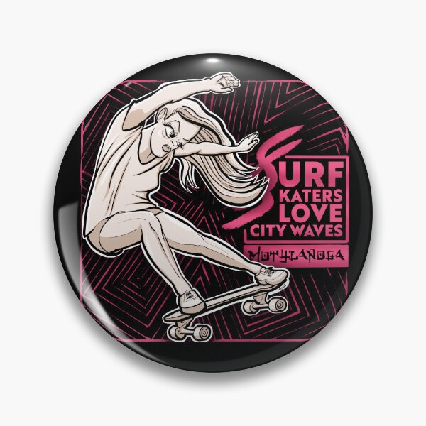Item preview, Surfskaters love city waves designed and sold by motylanoga.