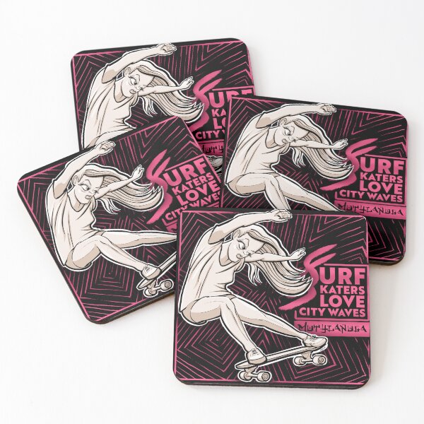 Item preview, Surfskaters love city waves designed and sold by motylanoga.