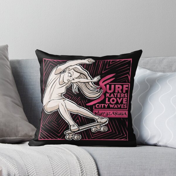 Item preview, Surfskaters love city waves designed and sold by motylanoga.