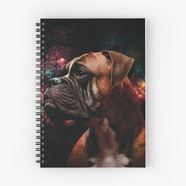 Item preview, Boxer stardust portrait designed and sold by HookedOnDogz.