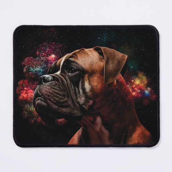 Item preview, Boxer stardust portrait designed and sold by HookedOnDogz.