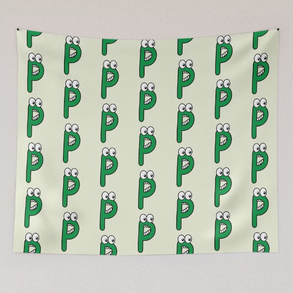 Item preview, Funny cartoon letter P with googly eyes designed and sold by hendeJens.