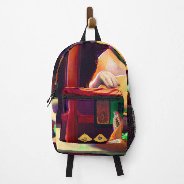 Item preview, Fortune-telling shiba inu reading your fate in a giant hamburger, digital art designed and sold by Berry Pink.