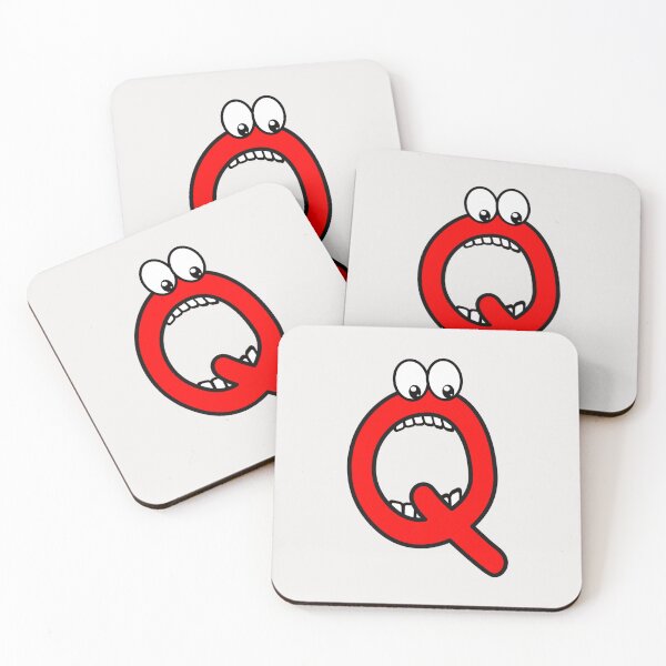 Item preview, Comic letter Q with googly eyes designed and sold by hendeJens.