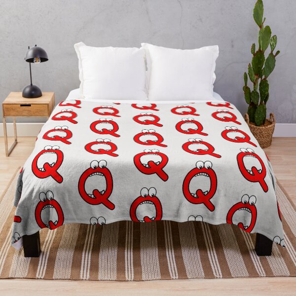 Item preview, Comic letter Q with googly eyes designed and sold by hendeJens.