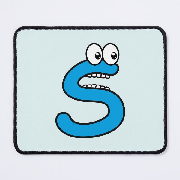 Item preview, Comic letter S with googly eyes designed and sold by hendeJens.