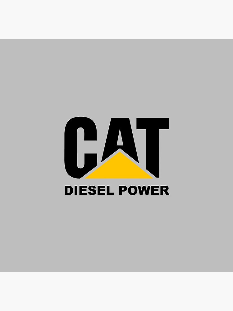 Discover stickers cat logo diesel power Pin Button