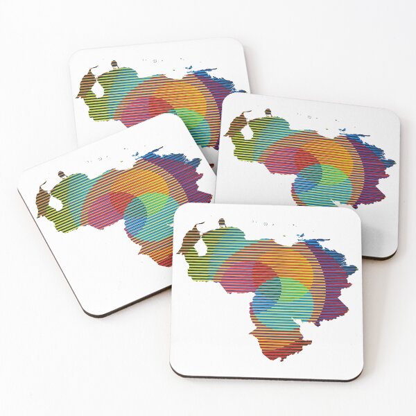 Item preview, Venezuela map, Independence day Celebration 5 de Julio, Homage Carlos Cruz Diez designed and sold by airam cordido.