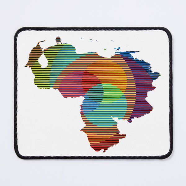 Item preview, Venezuela map, Independence day Celebration 5 de Julio, Homage Carlos Cruz Diez designed and sold by airam cordido.
