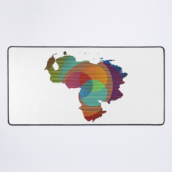 Item preview, Venezuela map, Independence day Celebration 5 de Julio, Homage Carlos Cruz Diez designed and sold by airam cordido.