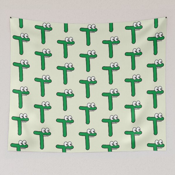 Item preview, Funny cartoon letter T with googly eyes designed and sold by hendeJens.