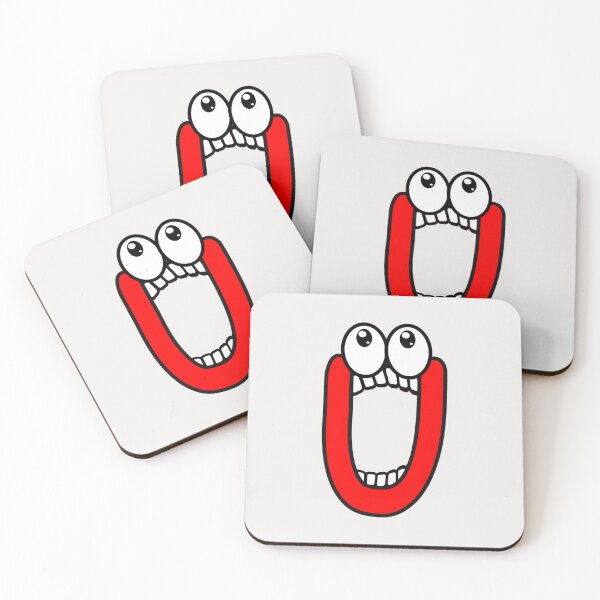 Item preview, Letter U in comic style with googly eyes designed and sold by hendeJens.