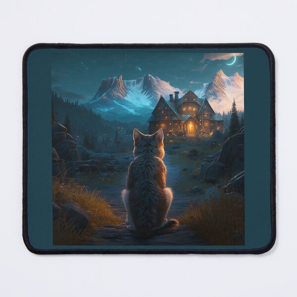 Item preview, Cat on nightly adventures designed and sold by NxtGenArt.