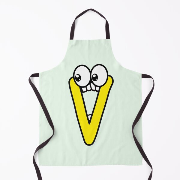 Item preview, Letter V in comic style with big eyes designed and sold by hendeJens.