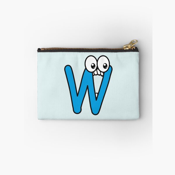 Item preview, Letter W with googly eyes in comic style funny designed and sold by hendeJens.