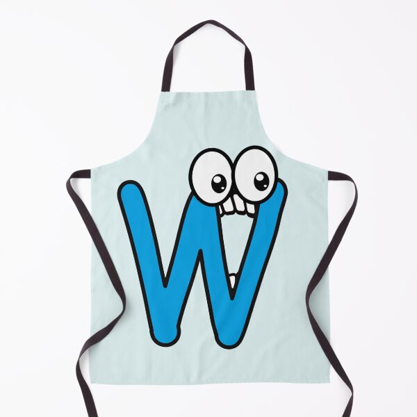 Item preview, Letter W with googly eyes in comic style funny designed and sold by hendeJens.