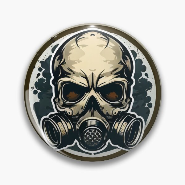 Item preview, Gasmask skull designed and sold by BoneyardGrafix.