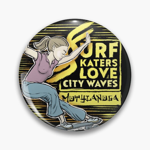 Item preview, Surf skaters love city waves designed and sold by motylanoga.