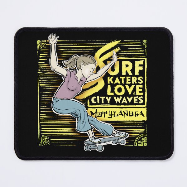 Item preview, Surf skaters love city waves designed and sold by motylanoga.