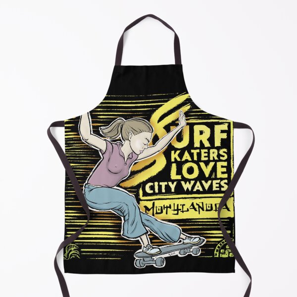 Item preview, Surf skaters love city waves designed and sold by motylanoga.