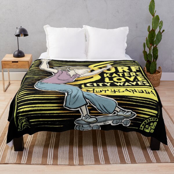 Item preview, Surf skaters love city waves designed and sold by motylanoga.