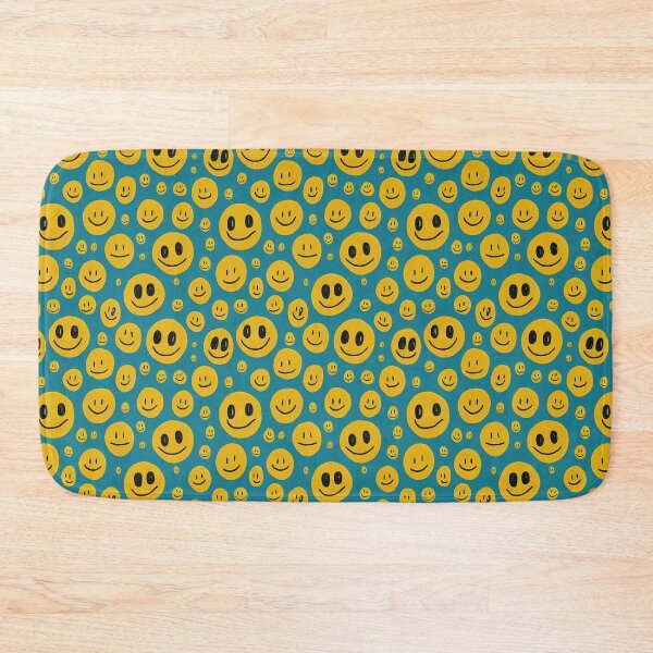 Item preview, Happy Cartoon Faces in a Smiley Grid Pattern designed and sold by Fine Prints.