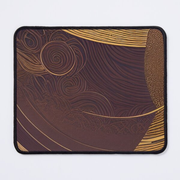 Item preview, Golden Brown Retro African Eqyptian 70's Chic Abstract Design Version 15 designed and sold by DreamingAwake1.