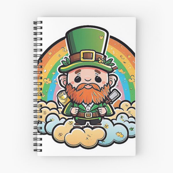 Item preview, Duende con sombrero verde y arcoiris designed and sold by knuppify.