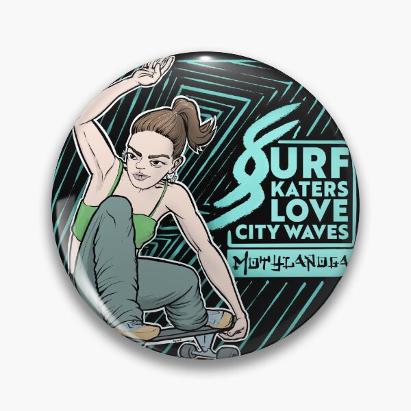 Item preview, Surf skaters love city waves designed and sold by motylanoga.