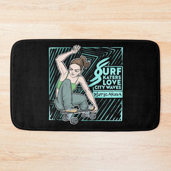 Item preview, Surf skaters love city waves designed and sold by motylanoga.
