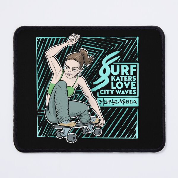 Item preview, Surf skaters love city waves designed and sold by motylanoga.