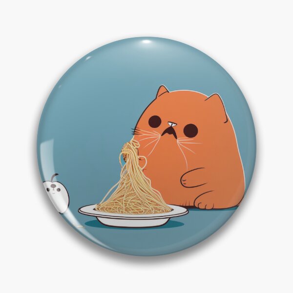 Item preview, Cat Eating Spaghetti designed and sold by IlPomodoro.