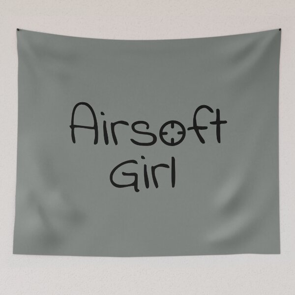 Item preview, Airsoft Girl text with a crosshair, for airsoft lovers designed and sold by EmeraldeaArt.