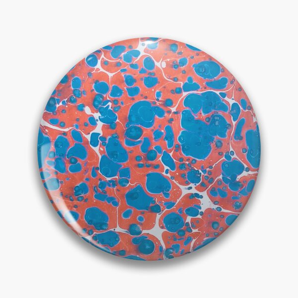 Item preview, classic marbling pattern with blue and earthy colors designed and sold by marblingqueen.