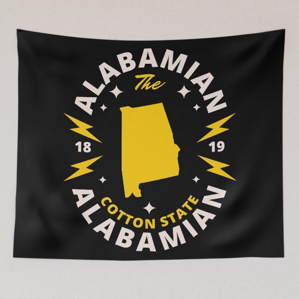 Artikelvorschau, Alabamian - Alabama State Karte und Abzeichen entworfen und verkauft von Ranggasme.