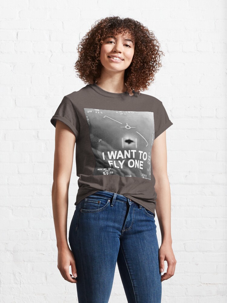 Alternate view of I Want To Fly One Classic T-Shirt
