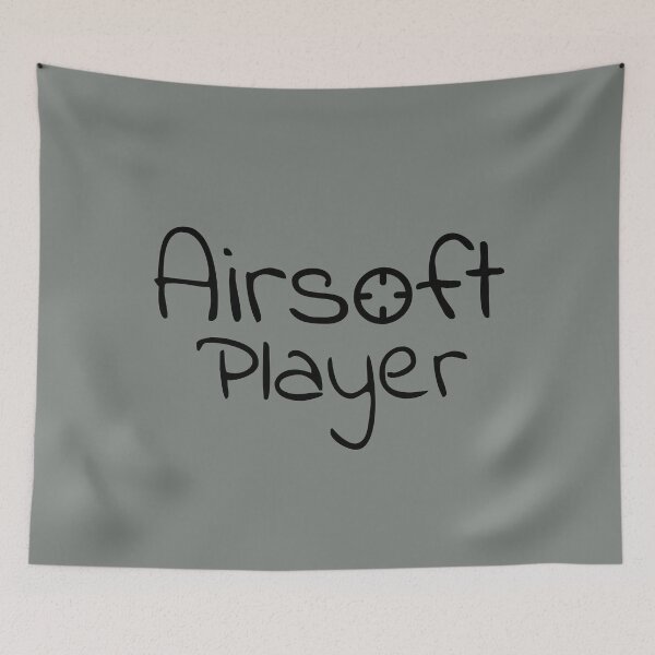 Item preview, Airsoft Player text with a crosshair, for airsoft lovers designed and sold by EmeraldeaArt.