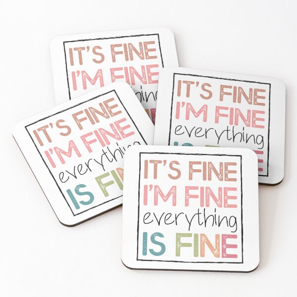 Item preview, It's Fine I'm Fine Everything is Fine Shirt designed and sold by Elkaissi3.