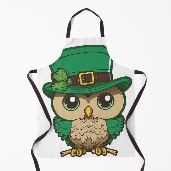 Artikelvorschau, St Patricks Eule mit grünem Hut entworfen und verkauft von knuppify.