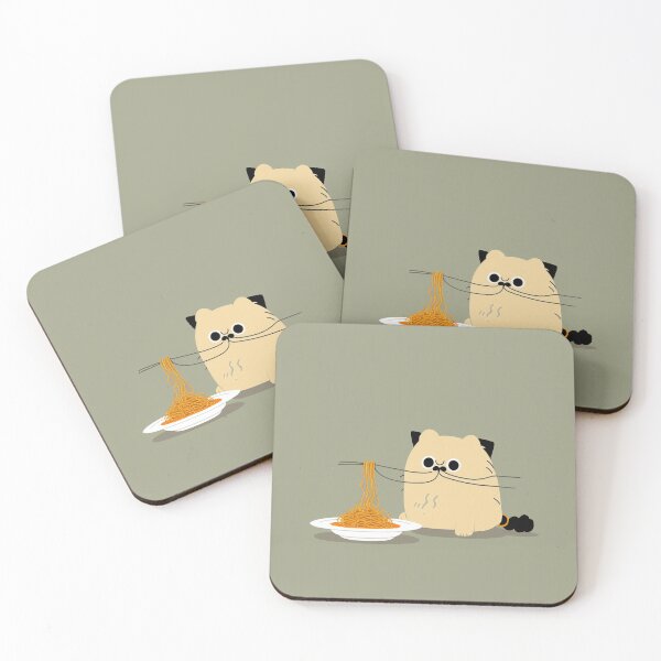 Item preview, Cat Eating Spaghetti designed and sold by IlPomodoro.