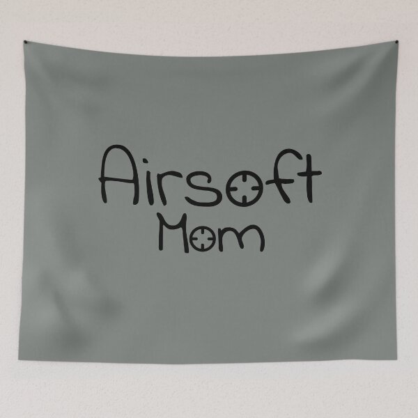 Item preview, Airsoft MOM text with a crosshair, for airsoft lovers designed and sold by EmeraldeaArt.