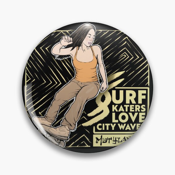 Item preview, Surf skaters love city waves designed and sold by motylanoga.