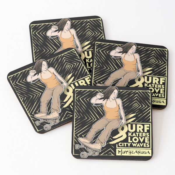 Item preview, Surf skaters love city waves designed and sold by motylanoga.
